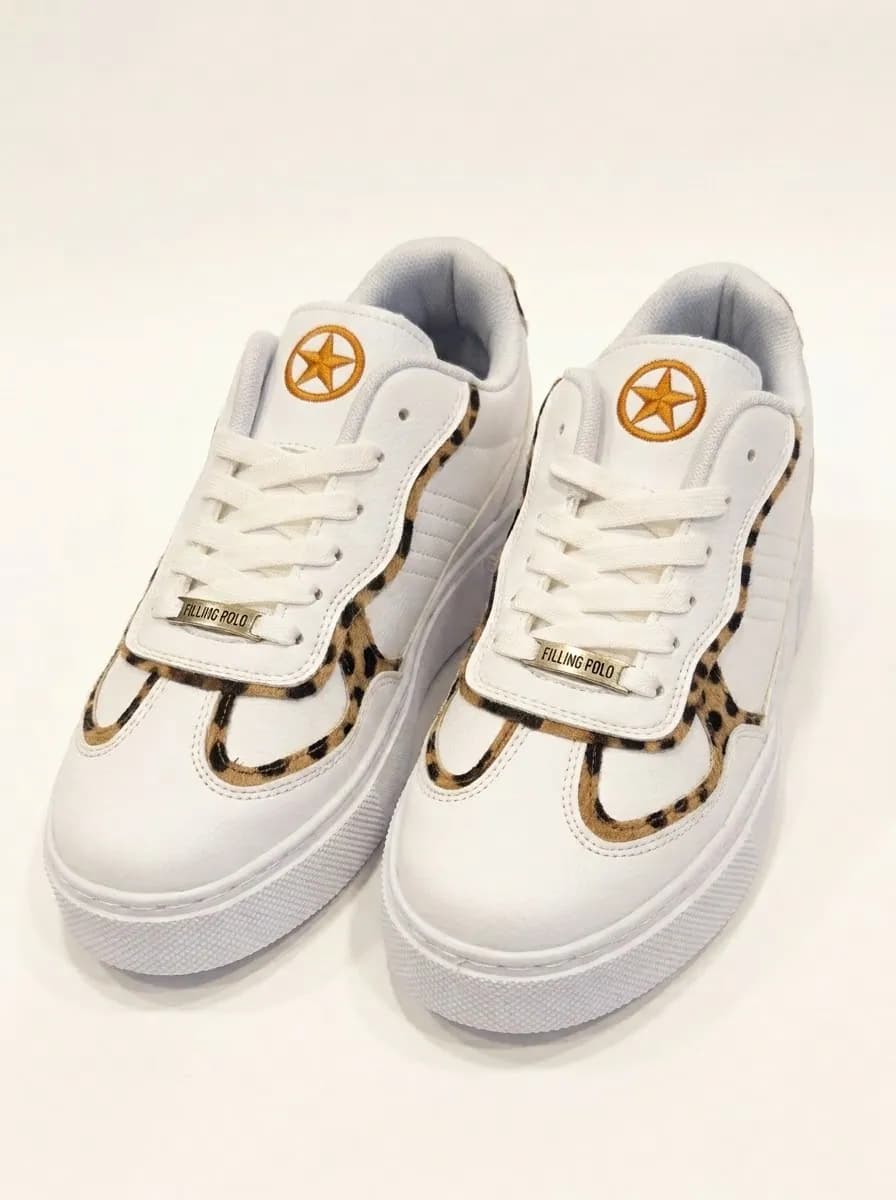 Bella Leopar Detaylı Sneaker 1